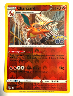Pokemon TCG - Charizard 010/078 Pokemon GO Reverse Holo - Image 1