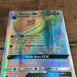 Pokemon Banette GX Rainbow Rare Full Art Holo SM-Celestial Storm 174/168 GX - Image 1