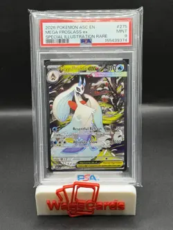2026 Pokemon Ascended Heroes Mega Froslass ex SIR #275 PSA 9 Full Art - Image 1