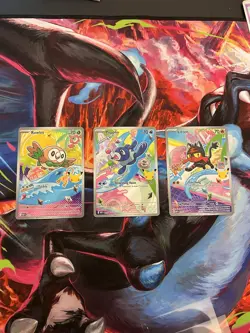 Pokemon TCG Rowlet, Popplio, Litten - Alola Starters - First Partner Collection - Image 1