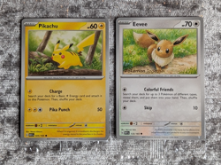 Pokemon TCG Pikachu & Eevee PROMO Pokemon together. Pokepost tour cards. STAMPED - Image 1