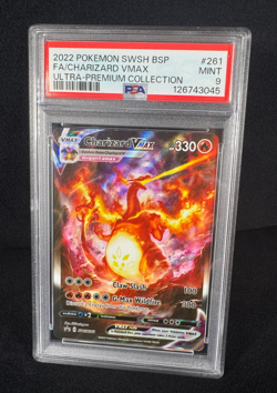 Pokemon Charizard VMAX UPC 2022 SWSH261 Black Star Promo Full Art Holo PSA 9 MT - Image 2