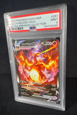 Pokemon Charizard VMAX UPC 2022 SWSH261 Black Star Promo Full Art Holo PSA 9 MT - Image 3