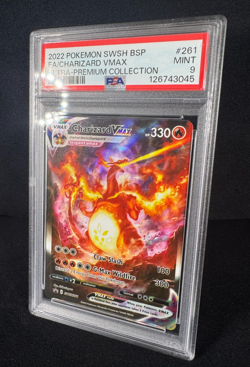 Pokemon Charizard VMAX UPC 2022 SWSH261 Black Star Promo Full Art Holo PSA 9 MT - Image 5