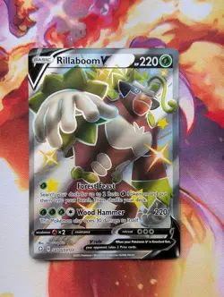Pokemon TCG: Rillaboom SV105/SV122 - Holo Rare Shining Fates - Image 1