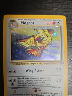 Pidgeot 8/64 Base Set Holo Rare 80 HP English 1999 Kagemaru Himeno Pokemon Card - Image 5