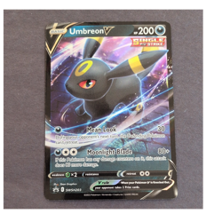 Pokemon Umbreon V Ultra Rare Full Art Holo SWSH203 Single Strike Darkness HP200 - Image 1