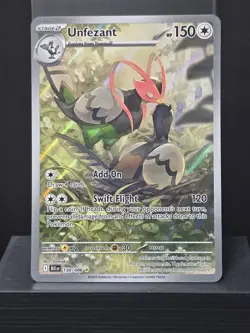 POKEMON UNFEZANT 150/086 150/086 HOLO ILLUSTRATION RARE BLACK BOLT NM - Image 2