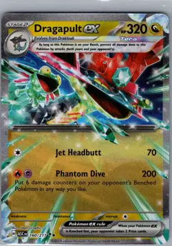Dragapult ex 160/217 ME: Ascended Heroes - Pokemon Card - NM - Image 1