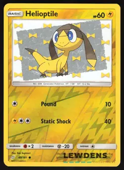 Helioptile - 49/181 - Reverse Holo Common - Team Up - Pokemon Card - Image 1