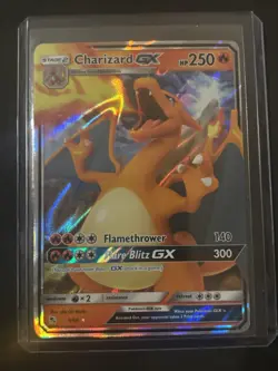 Pokemon Charizard GX Holo Ultra Rare Card Hidden Fates 9/68 - Image 1