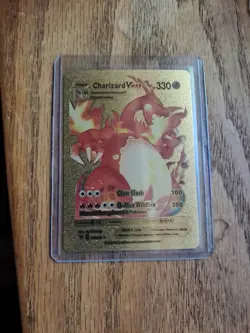 New - Charizard VMAX Gold Foil Pokemon Card - Image 1