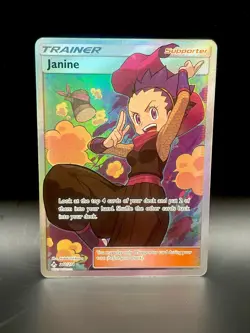 Janine 210/214 Ultra Rare Full Art Holo SM Unbroken Bonds Pokemon TCG - Image 1