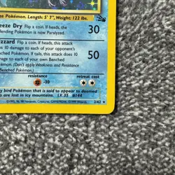 VINTAGE Articuno TCG 2/62 Fossil Holo Rare Pokemon Card NM - Image 5