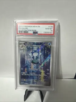 Pokemon 2023 Poliwhirl 176/165 Illustration Rare 151 GEM MINT PSA 10 - Image 1
