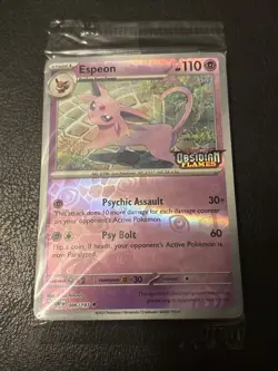 Pokemon Espeon 086/197 Obsidian Flames Best Buy Reverse Holo Promo Card - Image 1