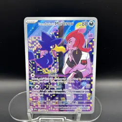 Team Rockets Murkrow Pokemon Destined Rivals 200/182 Illustration Rare Full Art - Image 2