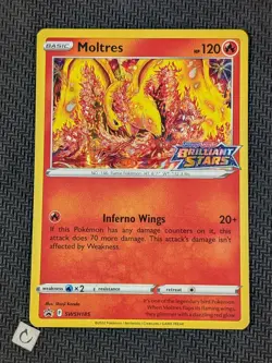 Moltres SWSH185 - Sword & Shield Brilliant Stars Stamped Promo Pokemon TCG NM - Image 1