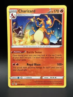 Pokemon Charizard 025/185 Vivid Voltage NM - Image 1