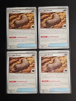 4x Antique Jaw Fossil Playset 068/088 Me03: Perfect Order Regular Pokemon TCG NM - Image 1