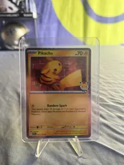 Pokemon Day 30th Anniversary Pikachu Promo #051 Cosmos Holo With FART SWIRL🔥 - Image 1