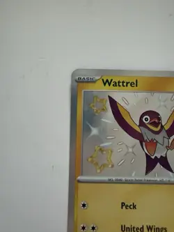 Pokemon Wattrel Paldean Fates Shiny Rare Holofoil 145/091 - Image 2