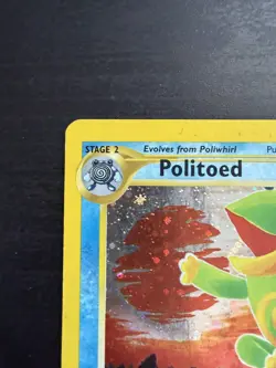 Pokemon TCG Politoed Holo Rare Card 8/75 Neo Discovery Unlimited Edition - Image 2