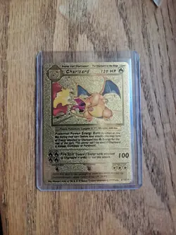 Pokemon Charizard Gold Foil - Image 1