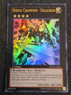 Yugioh Heroic Champion - Excalibur REDU-EN041 Ultra Rare NM 1st - Image 1