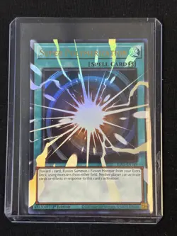 YU-GI-OH! CARD RA05-EN149 SUPER POLYMERIZATION SPELL HOLO ART ULTRA RARE 1ST ED - Image 1