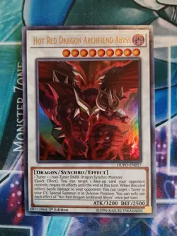 Yugioh Hot Red Dragon Archfiend Abyss DUPO-EN057 1ST ED NM ULTRA - Image 1