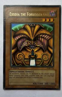 Exodia the Forbidden One LOB-124 The Legend of Blue Eyes White Dragon 1st... - Image 1