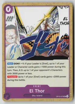 El Thor OP15-075 One Piece Adventure on Kami's Island Uncommon Near Mint - Image 1
