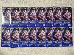 One Piece OP14-EB04 The Azure Sea’s Seven Sleeved Booster Packs Lot Of 16 NEW - Image 1