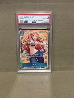 2025 ONE PIECE JAPANESE MINI-TIN PACK SET VOL.2 112 NAMI KOUSHI ROKUSHIRO PSA 10 - Image 1