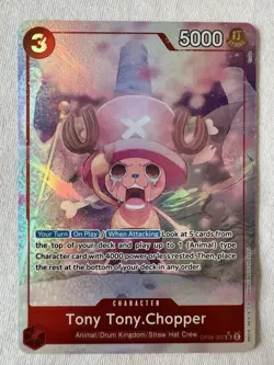 Bandai Tony Tony.Chopper OP08-007 Alt Art SR Two Legends Holo NM - Image 1