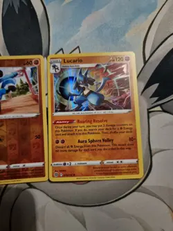 Pokemon Card lucario brilliant stars reverse & holo 079/172 riolu 078/172 - Image 3