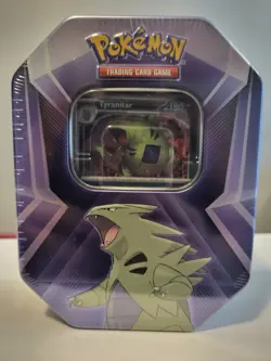 Pokemon trading card game collectible tin- Tyranitar sealed FREE SHIPPING! - Image 1