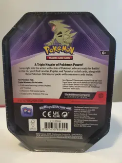 Pokemon trading card game collectible tin- Tyranitar sealed FREE SHIPPING! - Image 2