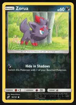 Zorua - 90/181 - Reverse Holo Common - Team Up - Pokemon Card - Image 1