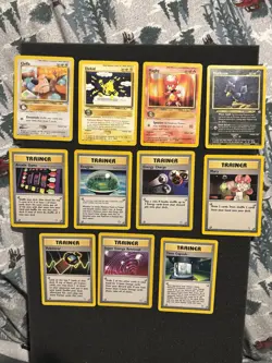 (11) RARE Neo Genesis Cards LOT Non-Holo Rares , Trainers MP-NM GREAT DEAL!! - Image 1