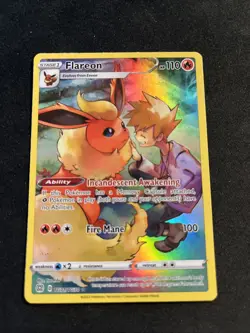 Flareon TG01/TG30 Trainer Gallery Holo Brilliant Stars Pokemon Card NM - Image 1