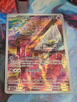 Pokemon TCG Scarlet and Violet Drowzee Illustration Rare Card 210/198 Base Set - Image 2