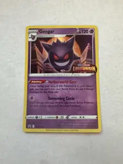 Pokemon: Gengar SWSH241 Stamped Prerelease Lost Origin Promo Card NM/M - Image 1