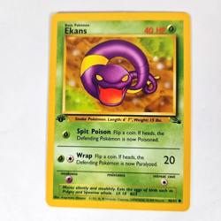 Pokemon TCG Ekans 1999 Wizards Of The Coast First Edition Jungle Card 46 No Play - Image 1