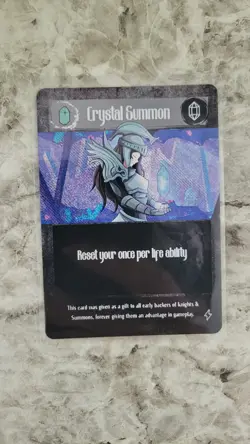 Knights & Summons TCG Crystal Summon Original Promo Card Kickstarter Holo - Image 1