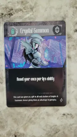 Knights & Summons TCG Crystal Summon Original Promo Card Kickstarter Holo - Image 3