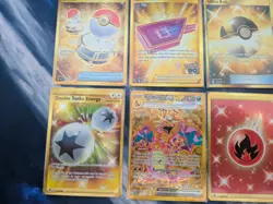 Gold SEC pokemon 11 card LOT !! Item + Energy cards +Pokemon M/NM !!! - Image 2