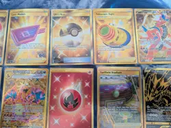 Gold SEC pokemon 11 card LOT !! Item + Energy cards +Pokemon M/NM !!! - Image 3