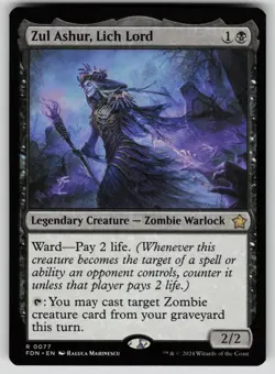 Zul Ashur, Lich Lord Normal R Foundations 77 NM - Image 1